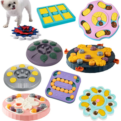 Interactive Dog Puzzle Slow Feeder Food Dispenser Bowl