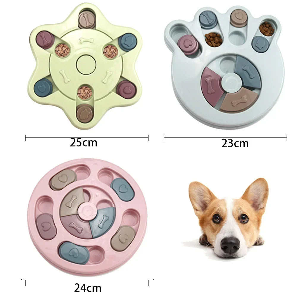 Interactive Dog Puzzle Slow Feeder Food Dispenser Bowl