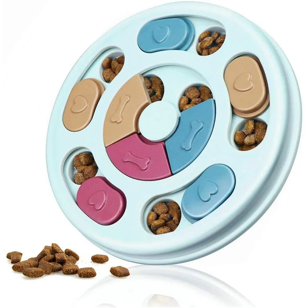 Interactive Dog Puzzle Slow Feeder Food Dispenser Bowl